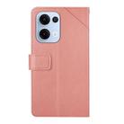 For OPPO Reno13 Global Y-shaped Pattern Flip Leather Phone Case(Pink) - 3