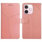 For OPPO A5 Pro 5G Global Y-shaped Pattern Flip Leather Phone Case(Pink) - 1