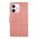 For OPPO A5 Pro 5G Global Y-shaped Pattern Flip Leather Phone Case(Pink) - 3