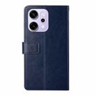 For OPPO Reno14 Pro 5G Global Y-shaped Pattern Flip Leather Phone Case(Blue) - 3