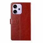 For OPPO Reno14 Pro 5G Global Y-shaped Pattern Flip Leather Phone Case(Brown) - 3