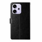 For OPPO Reno14 5G Global Y-shaped Pattern Flip Leather Phone Case(Black) - 3