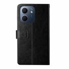 For OPPO A5x 4G Global / 5G Global Y-shaped Pattern Flip Leather Phone Case(Black) - 3