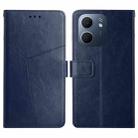 For OPPO A5x 4G Global / 5G Global Y-shaped Pattern Flip Leather Phone Case(Blue) - 1