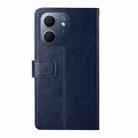 For OPPO A5x 4G Global / 5G Global Y-shaped Pattern Flip Leather Phone Case(Blue) - 3