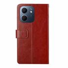 For OPPO A5x 4G Global / 5G Global Y-shaped Pattern Flip Leather Phone Case(Brown) - 3