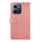 For OPPO A5x 4G Global / 5G Global Y-shaped Pattern Flip Leather Phone Case(Pink) - 3