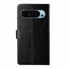 For Google Pixel 9 Pro XL Y-shaped Pattern Flip Leather Phone Case(Black) - 3