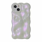 For iPhone 14 Wave Bubbles TPU Phone Case(Glitter Pink) - 1