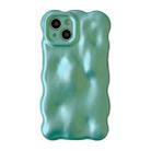 For iPhone 14 Wave Bubbles TPU Phone Case(Pearlescent Green) - 1