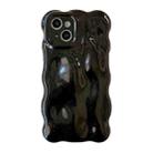 For iPhone 14 Wave Bubbles TPU Phone Case(Pearlescent Black) - 1