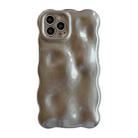 For iPhone 14 Pro Wave Bubbles TPU Phone Case(Grey) - 1