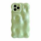 For iPhone 14 Pro Wave Bubbles TPU Phone Case(Green) - 1