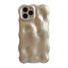 For iPhone 14 Pro Wave Bubbles TPU Phone Case(Champagne Gold) - 1