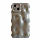 For iPhone 13 Wave Bubbles TPU Phone Case(Grey) - 1