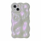 For iPhone 13 Wave Bubbles TPU Phone Case(Glitter Pink) - 1