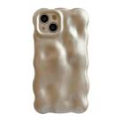 For iPhone 13 Wave Bubbles TPU Phone Case(Champagne Gold) - 1