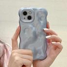 For iPhone 13 Wave Bubbles TPU Phone Case(Pearlescent Blue) - 4