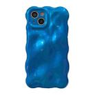 For iPhone 13 Wave Bubbles TPU Phone Case(Blue) - 1