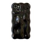 For iPhone 13 Wave Bubbles TPU Phone Case(Pearlescent Black) - 1