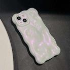 For iPhone 13 Pro Wave Bubbles TPU Phone Case(Glitter Pink) - 2