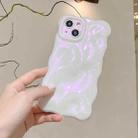 For iPhone 13 Pro Wave Bubbles TPU Phone Case(Glitter Pink) - 3
