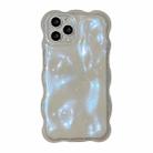 For iPhone 13 Pro Wave Bubbles TPU Phone Case(Glitter Blue) - 1