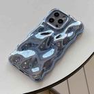 For iPhone 13 Pro Wave Bubbles TPU Phone Case(Painted Blue) - 3