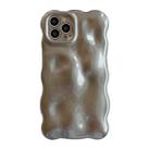 For iPhone 13 Pro Max Wave Bubbles TPU Phone Case(Grey) - 1