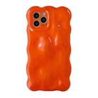 For iPhone 13 Pro Max Wave Bubbles TPU Phone Case(Pearlescent Orange) - 1