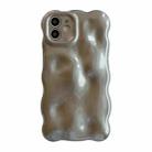 For iPhone 12 Wave Bubbles TPU Phone Case(Grey) - 1