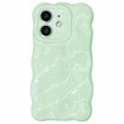 For iPhone 12 Wave Bubbles TPU Phone Case(Baby Green) - 1