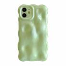 For iPhone 12 Wave Bubbles TPU Phone Case(Green) - 1