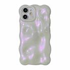 For iPhone 12 Wave Bubbles TPU Phone Case(Glitter Pink) - 1