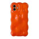 For iPhone 12 Wave Bubbles TPU Phone Case(Pearlescent Orange) - 1