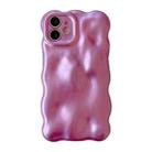 For iPhone 12 Wave Bubbles TPU Phone Case(Pearlescent Purple) - 1