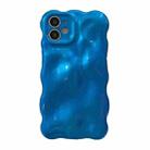 For iPhone 12 Wave Bubbles TPU Phone Case(Blue) - 1