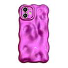 For iPhone 12 Wave Bubbles TPU Phone Case(Purple) - 1