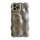 For iPhone 12 Pro Wave Bubbles TPU Phone Case(Grey) - 1