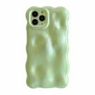 For iPhone 12 Pro Wave Bubbles TPU Phone Case(Green) - 1