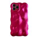 For iPhone 12 Pro Wave Bubbles TPU Phone Case(Red) - 1
