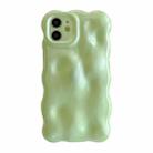 For iPhone 11 Wave Bubbles TPU Phone Case(Green) - 1