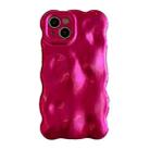 For iPhone 15 Wave Bubbles TPU Phone Case(Red) - 1