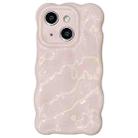 For iPhone 15 Wave Bubbles TPU Phone Case(Baby Pink) - 1