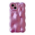 For iPhone 15 Plus Wave Bubbles TPU Phone Case(Pearlescent Purple) - 1