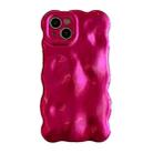 For iPhone 15 Plus Wave Bubbles TPU Phone Case(Red) - 1