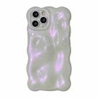 For iPhone 15 Pro Wave Bubbles TPU Phone Case(Glitter Pink) - 1