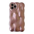 For iPhone 15 Pro Wave Bubbles TPU Phone Case(Pearlescent Brown) - 1