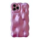 For iPhone 15 Pro Wave Bubbles TPU Phone Case(Pearlescent Purple) - 1