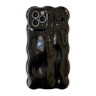 For iPhone 15 Pro Wave Bubbles TPU Phone Case(Pearlescent Black) - 1